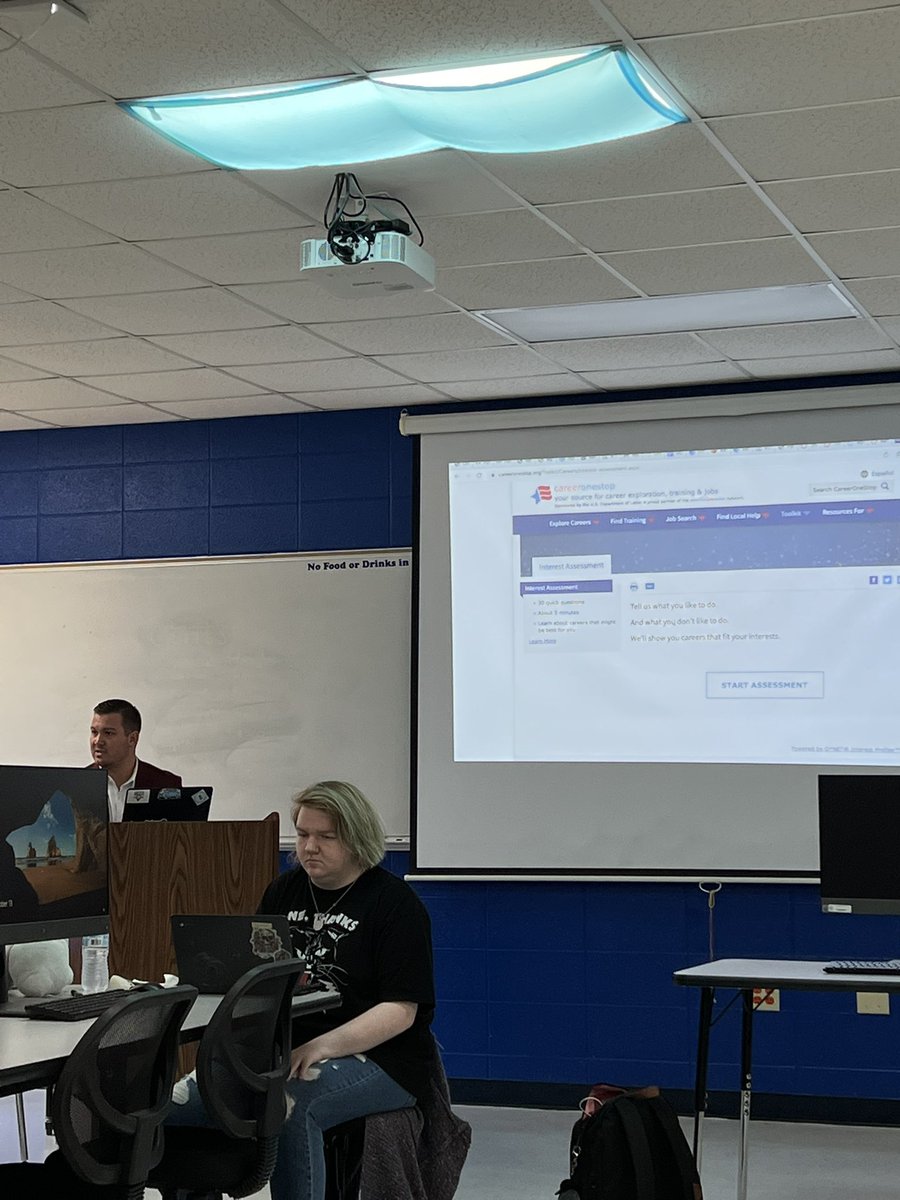 Working lunch for advisory students with mentor, <a href="/barnesb_10/">Brandon Barnes</a> Brandon Barnes teaching them about credit scores, loan application process and finishing with a career interest assessment.  <a href="/MHHSGoBombers/">Mary Beth Russell</a> <a href="/Dr_JakeLong/">Jake Long</a> <a href="/DanaJoBrown/">Dr. Dana Brown</a>