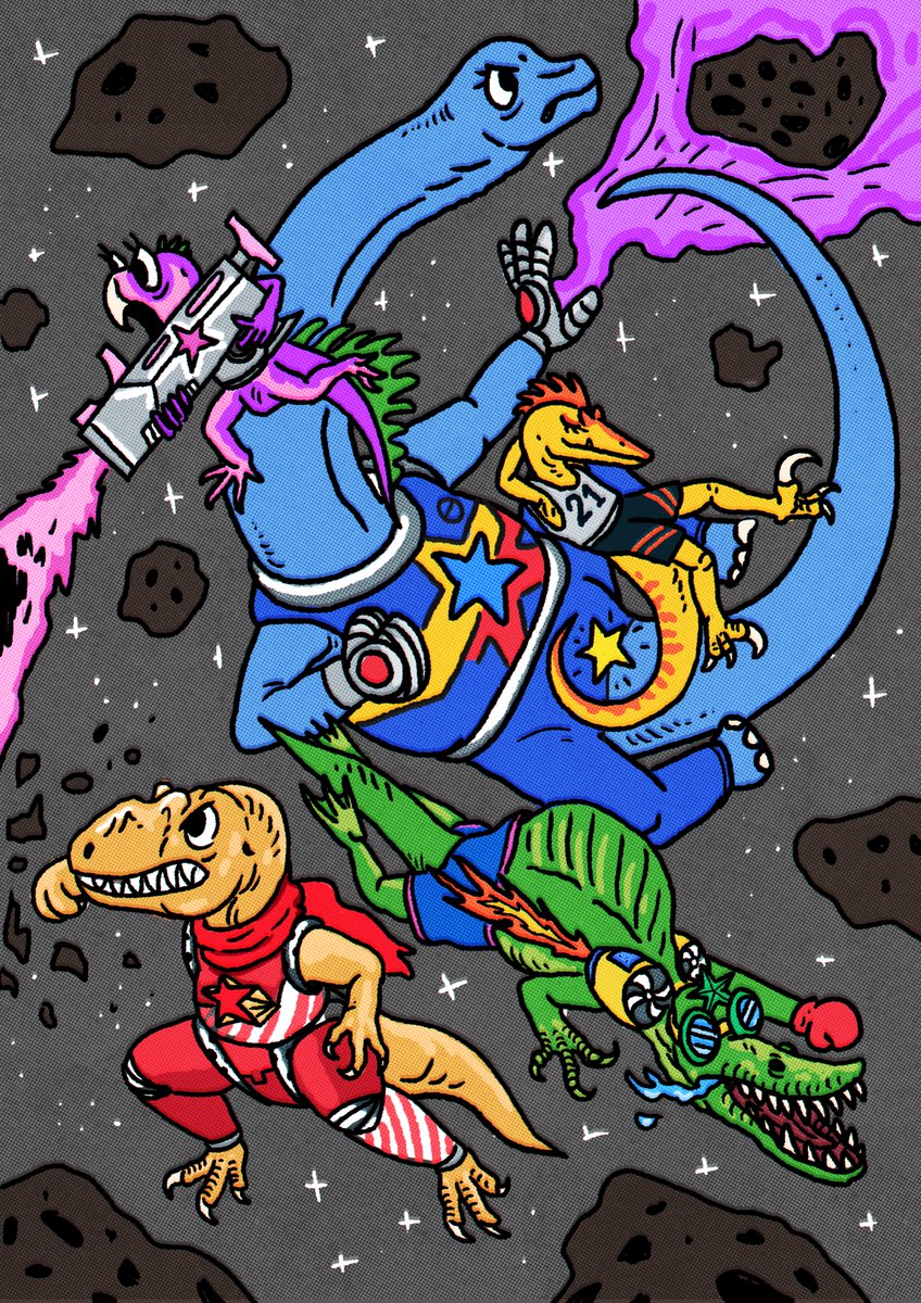 Dino Ranger, 2020
each Sino inspired from the species that discovered in Thailand; Phuwiangosaurus (Blue), Psittacosaurus (Pink), Vayuraptor(Yellow), Siamotyrannus(Red) and Siamosaurus(Green)