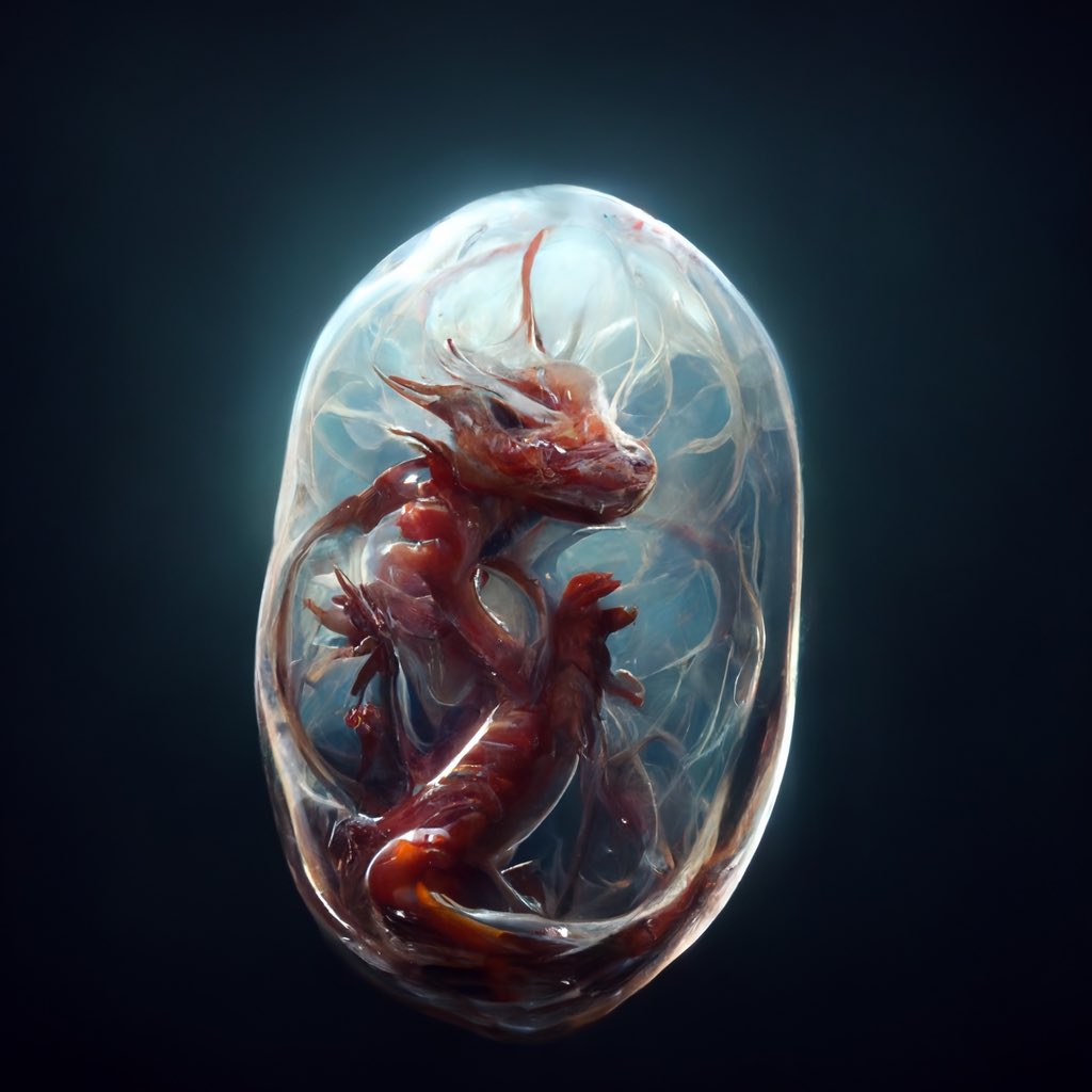 MagicDragon_DAO's tweet photo. Wen embryos? Playing with AI to imagine embryos using our Dragon Egg and Baby Dragon art.
#DragonEggs #DragonList https://t.co/E1wls1hTJm