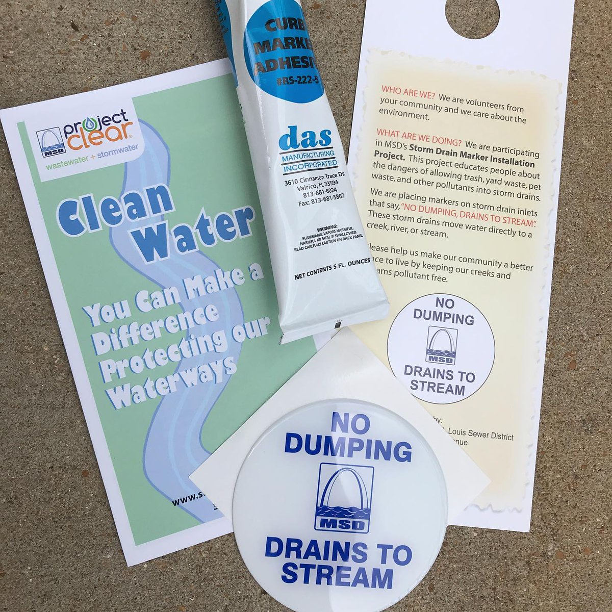 Ever seen these markers by your home or at a local park? 
These are Storm Drain Markers that remind the public storm sewers are for water, not for trash or harmful chemicals! 
Help us mark sites for #trashbash at the link in our bio! 🚯