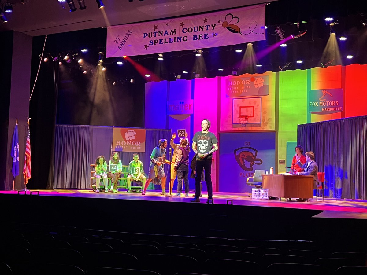Word of the day: Crepuscule, meaning the time of day immediately following sunset. 

The 25th Annual Putnam County Spelling Bee opens TOMORROW at 7:30! Get your tickets now at tickets.nmu.edu.

📸 by Jill Grundstrom

#ShareNMU #nmutd
#the25thannualputnamcountyspellingbee