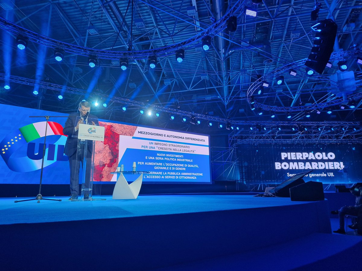 UILofficial's tweet image. #Bombardieri: Nel Mezzogiorno c’è tanto da fare. Il divario con guerra e pandemia è aumentato.
@PpBombardieri #piùdirittimenodisuguaglianze