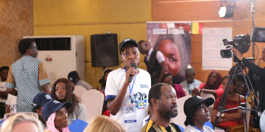 PlanGlobal's tweet photo. To mark #IDG2022, girls from around the 🌍 attended the Global Girls’ Summit in Nigeria. They called for enhanced support in the activism, leadership &amp; power of girls &amp; young women globally for their meaningful participation in decisions that shape their lives @Plan_Nigeria https://t.co/PCXGvhKzWV