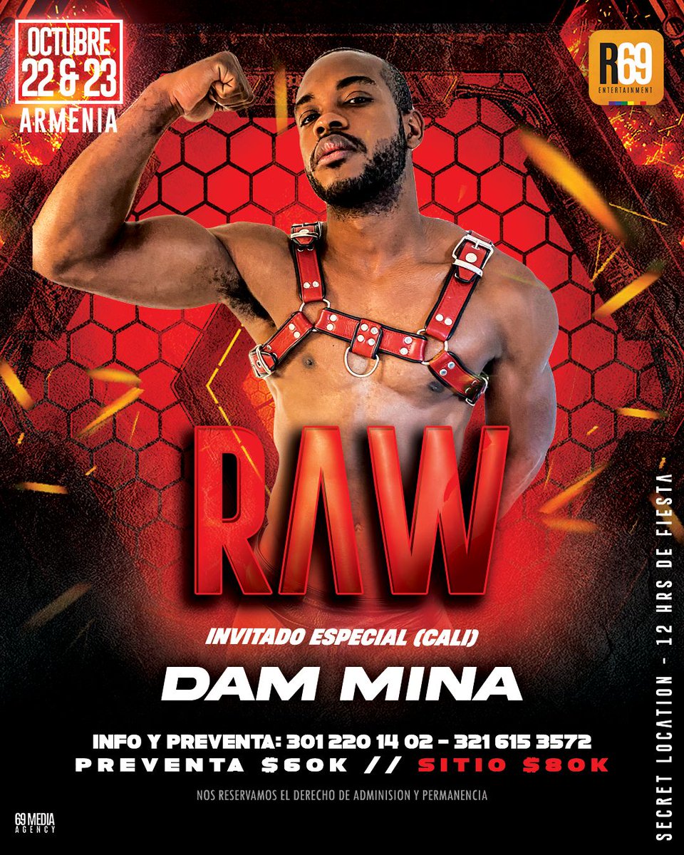 Dams5's tweet photo. ¡Nos vemos en Armenia!
#RawParty #R69 ¿Te atreverías? 😏😈🔥 https://t.co/4OQvxN00wt