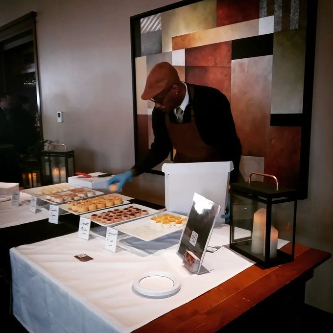 CheesecakeSound's tweet photo. #CooleHigh laying out the #PumpkinCognac Personals.

Contact #TheSoundOfCheeeecake for your customized #CheesecakeBar 

@MYVEGASMagazine 100 Women's Luncheon at #redrockcountryclublv (IG) 2022 https://t.co/wIlBSvSjvQ