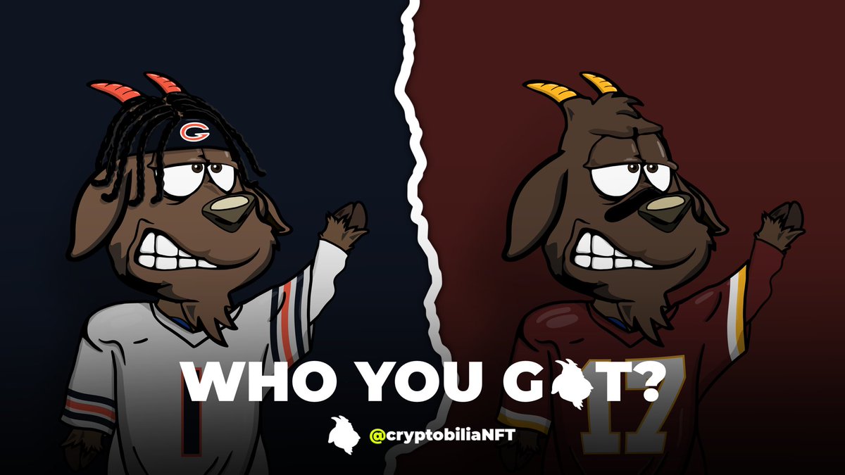 BATTLE ROYALE Round 3 🐐

WHO YOU GOT? 🏈

<a href="/Commanders/">Washington Commanders</a> <a href="/ChicagoBears/">Chicago Bears</a>