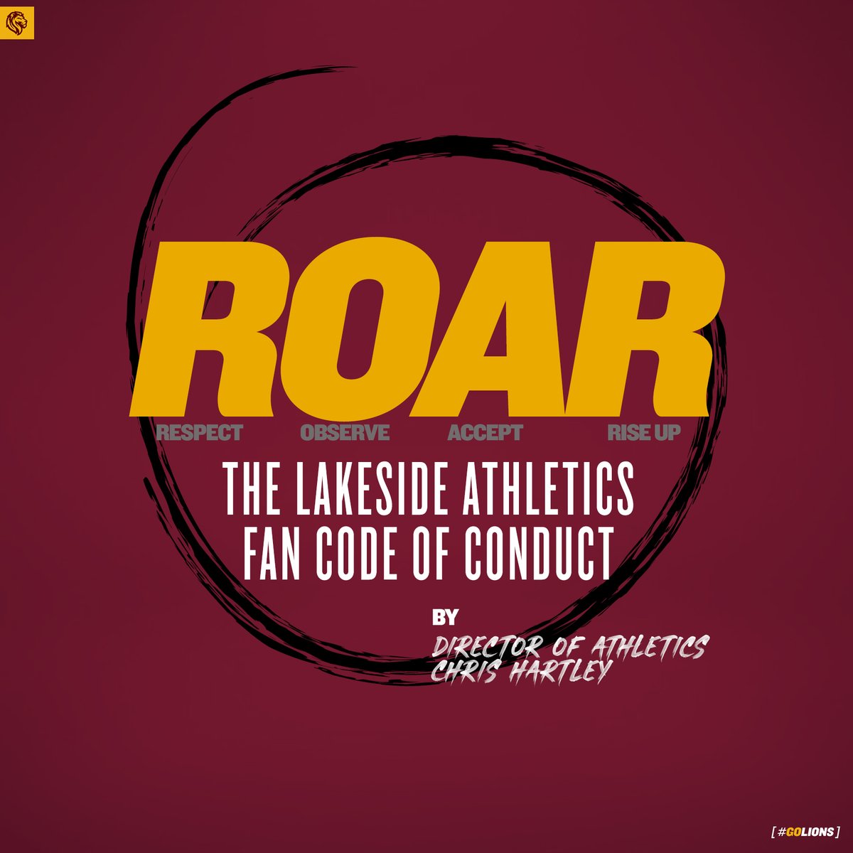 Director of Athletics Chris Hartley wrote about the Lakeside Athletics Fan Code of Conduct in his newest blog; why it exists, what it says, and how it helps support the mission of high school athletics. Read here: bit.ly/3CUPQdJ #GOLIONS 🙌👏