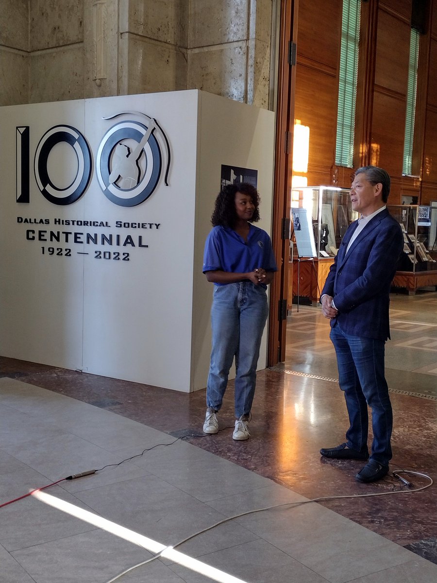 Dallas History (@dhshallofstate) on Twitter photo Media Day! This morning, our Executive Director Karl Chaio talked with Robyn from <a href="/SpectrumNews1TX/">Spectrum News 1 Texas</a> about our exhibit, DHS: 100 Years, 100 Stories. Stop by <a href="/HallOfStateTx/">Hall of State Events</a> 10am-7pm daily during <a href="/StateFairOfTX/">State Fair of Texas</a> to see how we are celebrating our Centennial! dallashistory.org Media Day! This morning, our Executive Director Karl Chaio talked with Robyn from <a href="/SpectrumNews1TX/">Spectrum News 1 Texas</a> about our exhibit, DHS: 100 Years, 100 Stories. Stop by <a href="/HallOfStateTx/">Hall of State Events</a> 10am-7pm daily during <a href="/StateFairOfTX/">State Fair of Texas</a> to see how we are celebrating our Centennial! dallashistory.org