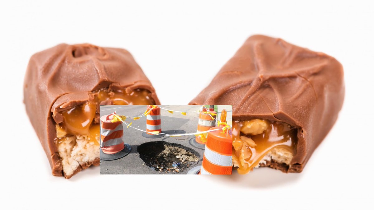 Parents, please be careful and check your children’s Halloween candy this year. I just found a NOLA pothole in this snickers bar 🙏🏽