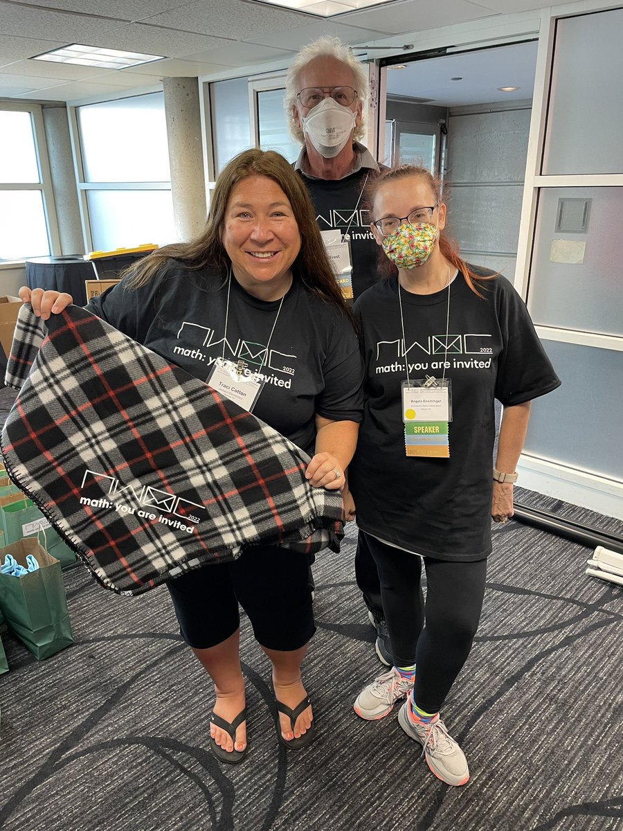 nwmathconf's tweet photo. Announcing our conference swag!  Attendees received this limited edition math: you are invited blanket!
#nwmc2022 https://t.co/UqZKfwPGDv