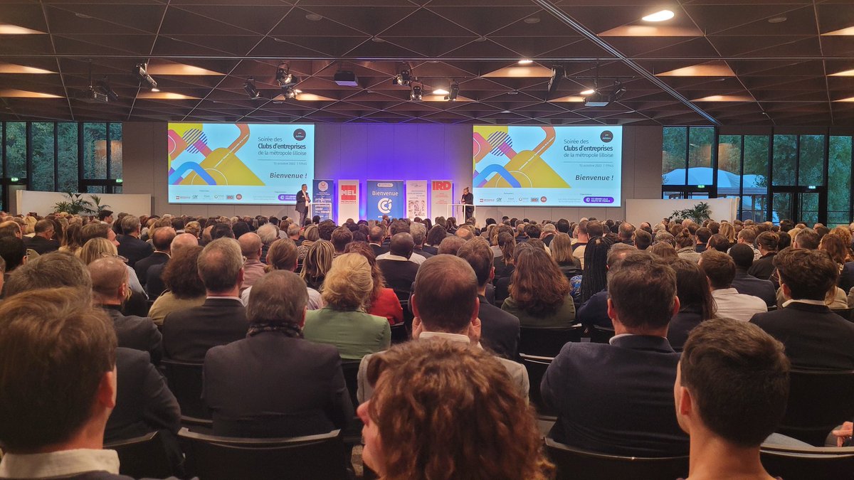 GroupeIRD's tweet image. Soirée des clubs d&apos;entreprises de la métropole lilloise&quot; organisée par @CCI_hdf et @CCIGrandLille à la @cite_echanges #networking #réseau