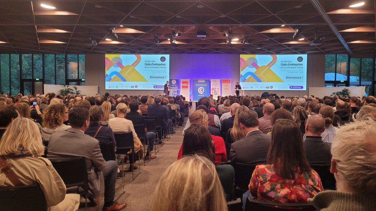 GroupeIRD's tweet image. Soirée des clubs d&apos;entreprises de la métropole lilloise&quot; organisée par @CCI_hdf et @CCIGrandLille à la @cite_echanges #networking #réseau