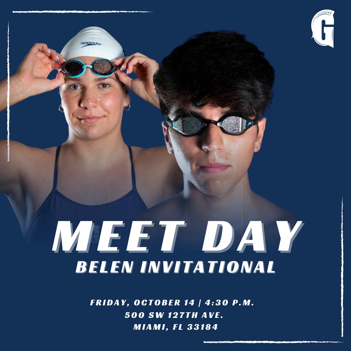 Our last meet before postseason is this Friday, October 14, at Belen.
Let’s swim fast, Raiders! 💪🏻😤 
#gulliverprep #weareunparalleled #fhsaa #StudentAthlete #raiders #highschool