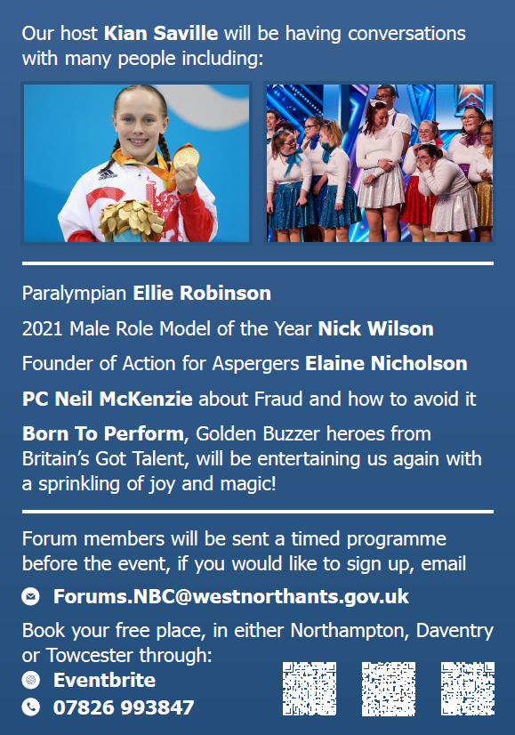On Thursday 1st December <a href="/WestNorthants/">West Northamptonshire Council</a> are holding a virtual event to celebrate International Day of People With Disabilities. This will include lots of interviews &amp; performances to help inspire disabled people to get active including special guest <a href="/EllieRobinsonGB/">Eleanor</a>! <a href="/LONorthants/">LONorthants</a>