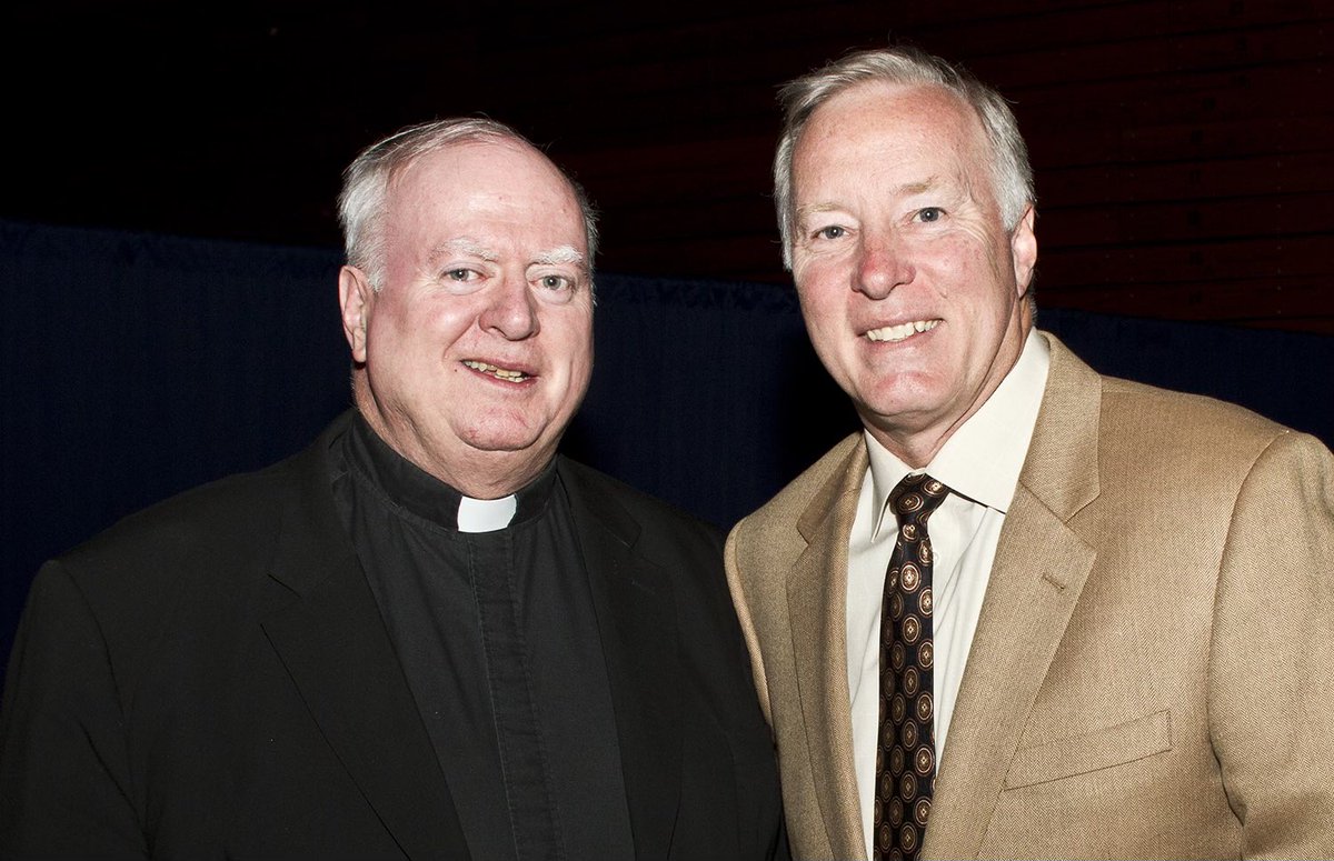 Nova Nation prayers and condolences go out to the Stacks , a loyal and passionate Villanova family ! We are all grateful for the gift of spirituality , vision and humor Fr. John Stack provided the entire Villanova community . He will be dearly missed !