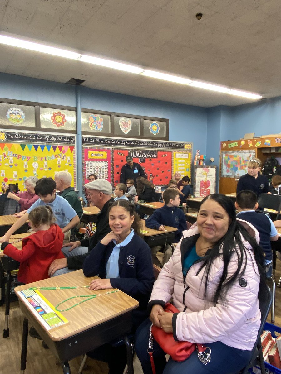 OLAngelsSchool's tweet photo. Making the world a little softer, a little kinder, a little warmer.  The yearly tradition for Grandparents/Special Person Day enjoyed by all this morning. #blessed #thankful #olafamily https://t.co/uha7LypNix