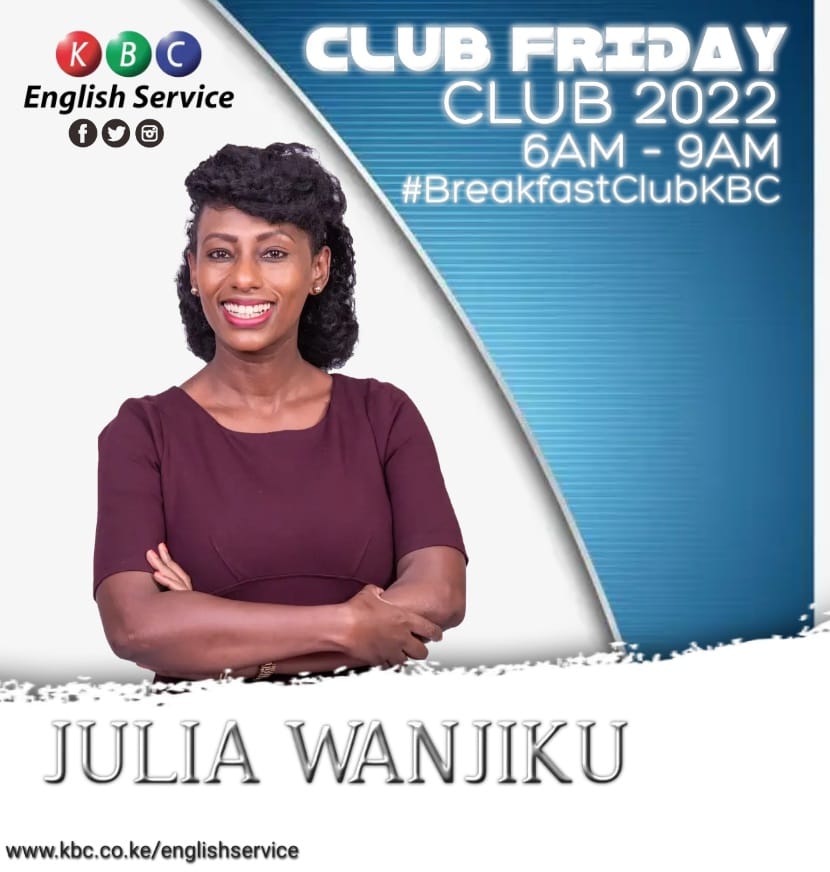 KBC English Service (@kbcenglish) on Twitter photo 2022-10-13 16:51:51 Hi Breakfast Club crew! We're ready for Club Friday tomorrow morning on the Breakfast Club with @juliawanjiku at 0600hrs. See you then. ^PMN #BreakfastClubKBC #TheGreatKBC #KBCEnglishService Hi Breakfast Club crew! We're ready for Club Friday tomorrow morning on the Breakfast Club with @juliawanjiku at 0600hrs. See you then. ^PMN #BreakfastClubKBC #TheGreatKBC #KBCEnglishService