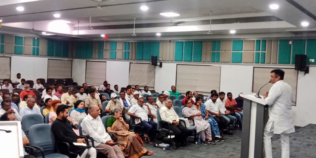 नागपुर, महाराष्ट्र में भारत जोड़ो यात्रा के तैयारी के लिए नागरिक सभा संबोधित की।