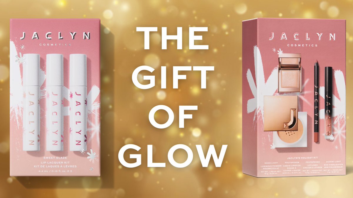 JUST LAUNCHED: The Gift of Glow ✨ Shop our 2 new limited edition Holiday Kits now: jaclyncosmetics.com/collections/th… #jaclyn #holidaykits #jaclynhill