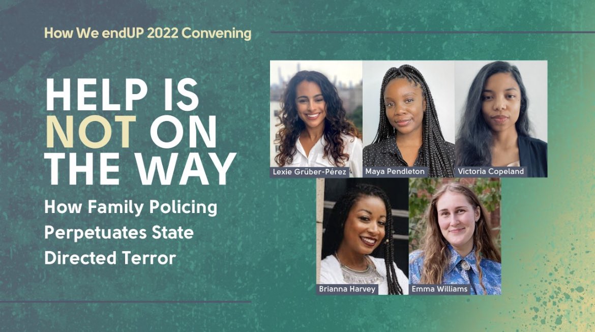 JMacForFamilies's tweet photo. HELP is coming in the form of the work being done to abolish family policing - @YoungBlackScho1  @lexieinlondon @mvpendleton @emmapwill - can’t wait for this panel!! https://t.co/vuokyfTOyj