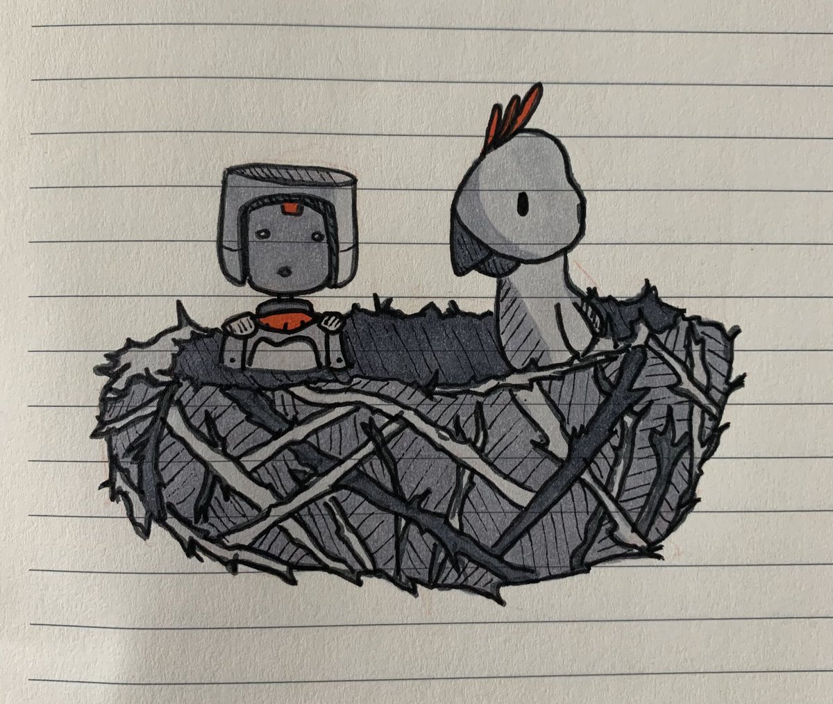 alexewarren's tweet photo. Todays Artober Prompt: “Nest” :)

These prompts have been great to get into the rhythm of drawing each day!
#ScbwiArtober #scbwi #illustrators https://t.co/2UqD9HHltp