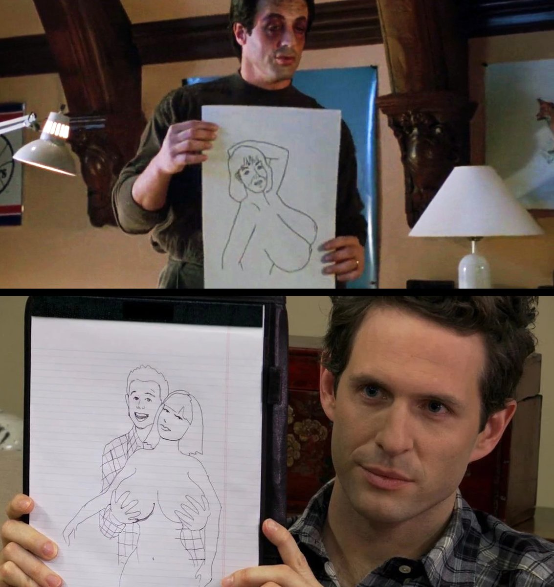 Actual footage of <a href="/TonyTrov/">Tony Trov</a> and I workshopping new tee shirt ideas.