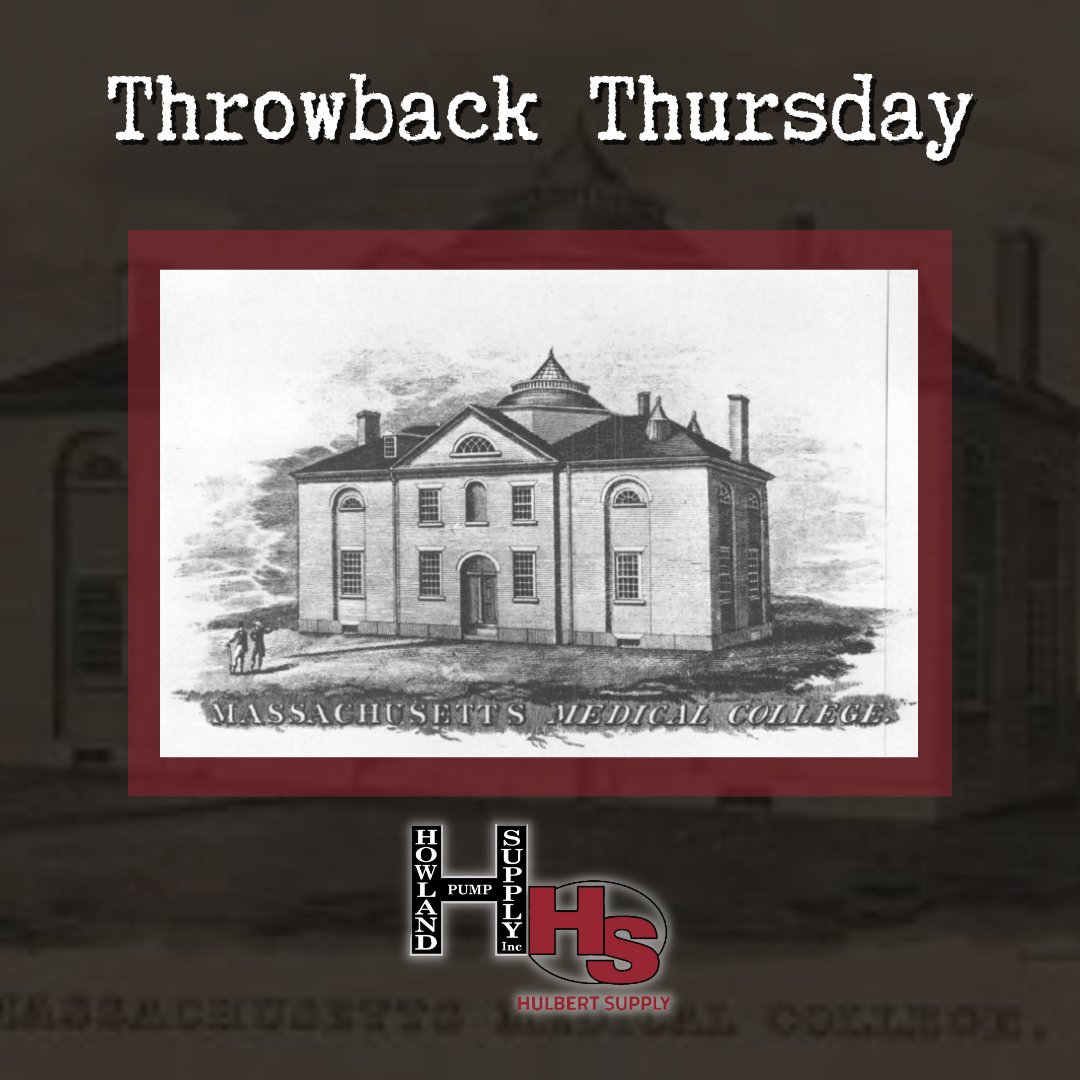 IncHowland's tweet photo. The first U.S. building to be centrally heated was probably the Massachusetts Medical College in 1816. The system used a gravity hot-air system with a basement furnace and ductwork to the rooms.

#howlandpump  #hulbertsupply #throwback #ThrowbackThursday #local #localcontractor https://t.co/PuGIJBlj3z