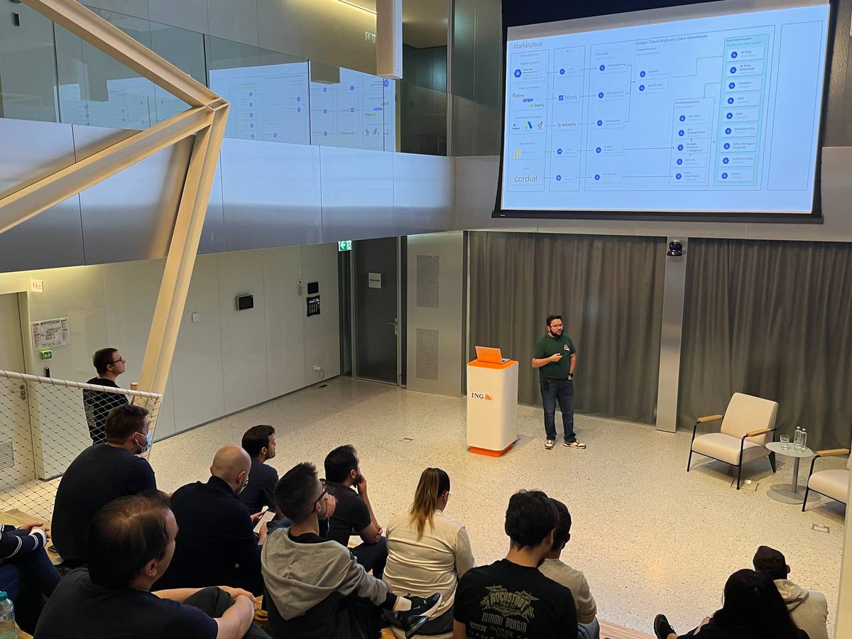 bigdataweek's tweet photo. Tackling data democratization next with Dragos Cioata, Cloud Data Engineer at @AdoreMe Tech. Their fully automated self-service architecture allows adding new data points in minutes, with low latency & low cloud costs. Let's see how.
#inghubsromania #meetup #bigdataweekbucharest https://t.co/nBMHGZBbSu