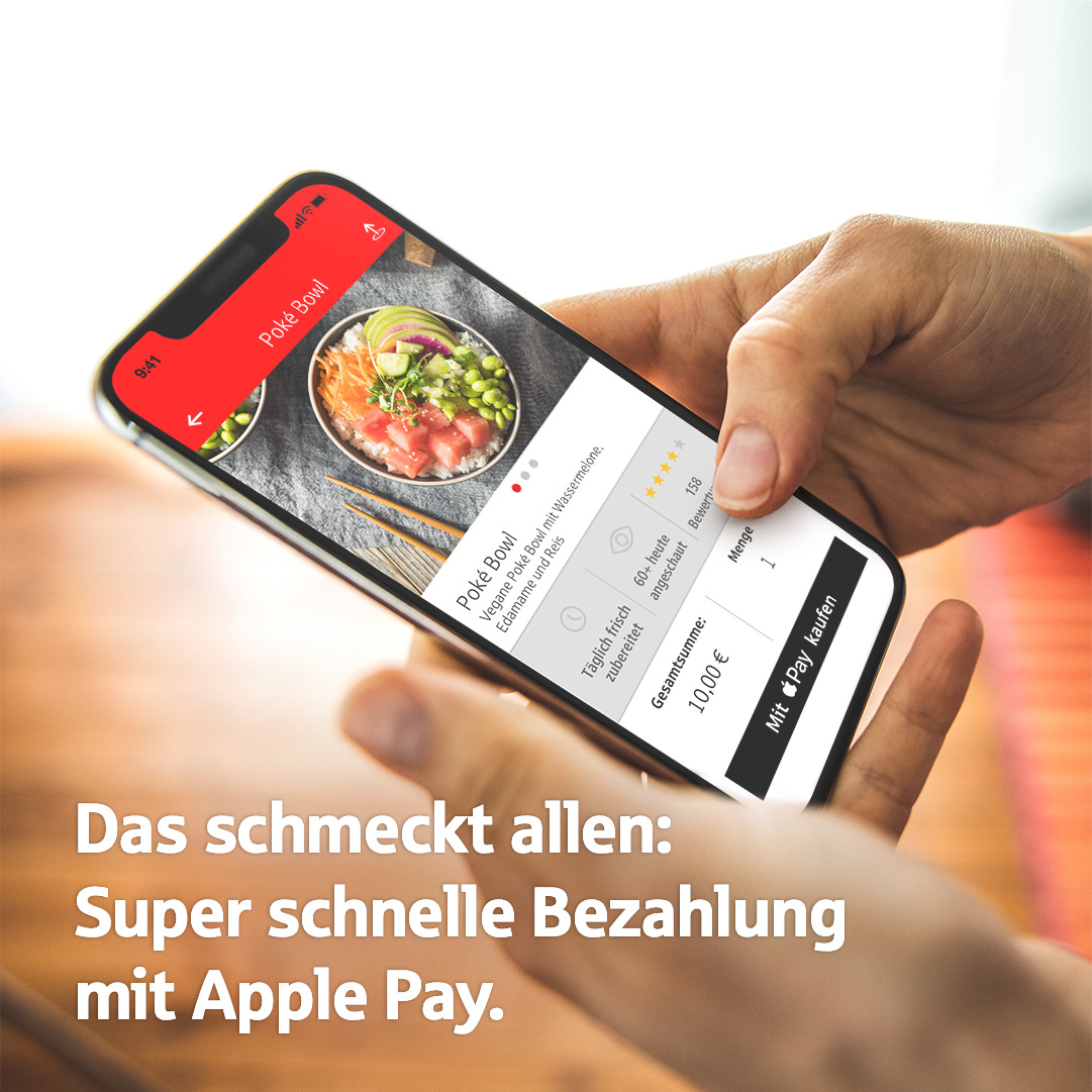 🍜 Endlich Bestellungen genießen, ohne Kartendaten einzugeben. 🧞♂️ Einfach in Apps und in Online-Shops mit Apple Pay und der Sparkassen-Card schnell, sicher und vertraulich bezahlen. s.de/1f2h

#mobilesbezahlen #hungrig #dasschmeckt
