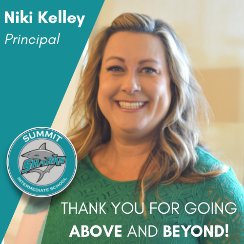 summitsharksESD's tweet photo. We are recognizing our exceptional Etiwanda principals this week. Please join us in honoring Niki Kelley, Tyler Kuramata, and Jessy Lara for their dedication to their students, staff, and families as the principals of Summit Intermediate. We appreciate everything you do. https://t.co/axtXZix8wN