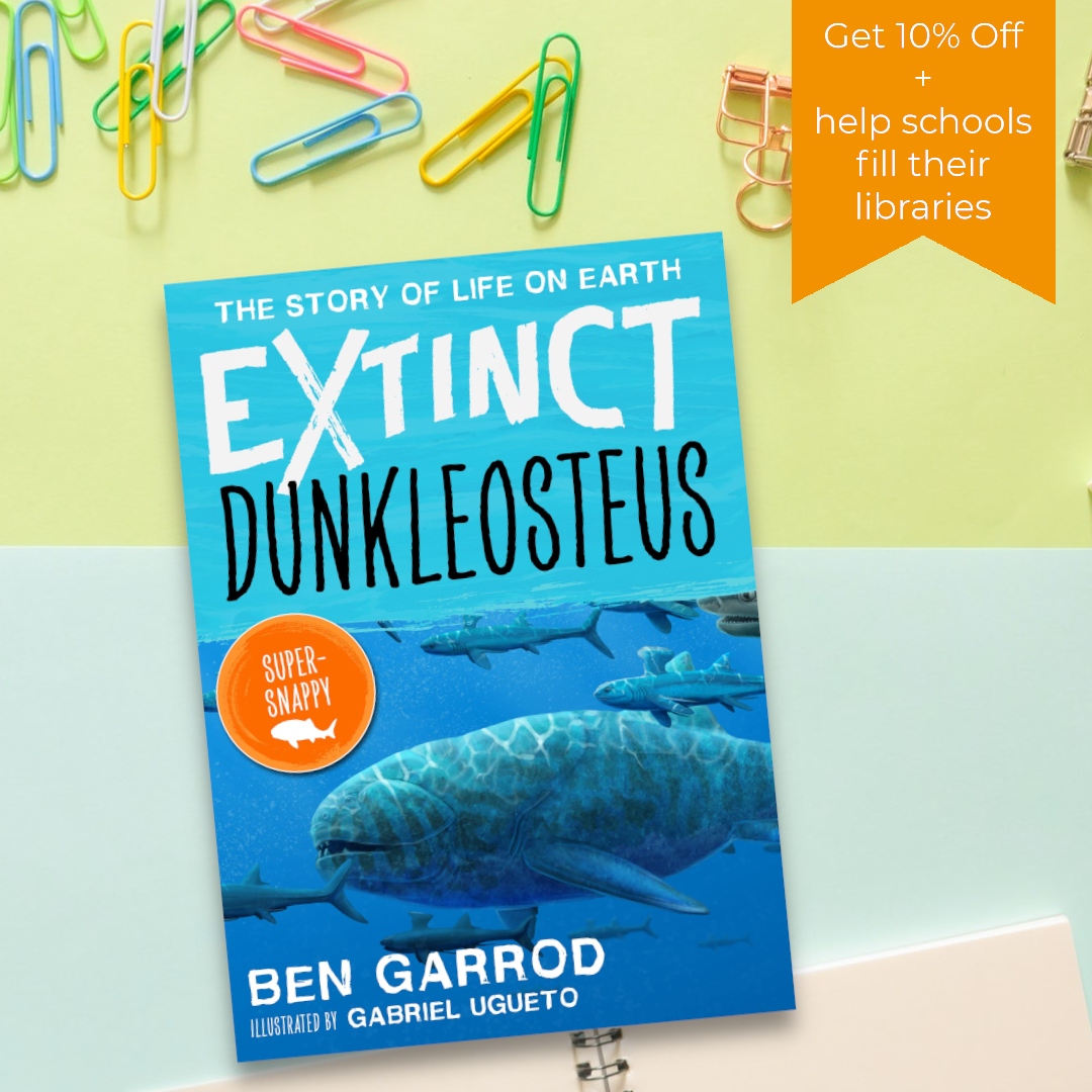 Paperback Out Now! Dunkleosteus (9+/11+) by @Ben_garrod, Illustrated by @SerpenIllus, @_ZephyrBooks 'Non-fiction at its very best – completely up to date, packed with information explained clearly' @ReeceAndrea, Expert Reviewer Read on and order a copy: l8r.it/dlDG
