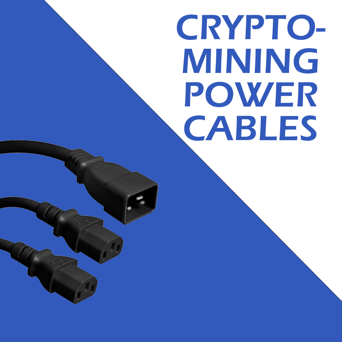 Premium #CryptoMining Power Cables rated up to 20 amps! Click ow.ly/cAfb50L9qHI to find them on our site. #cryptocables #powercables #cryptocurrency #crypto #bitcoin #bitcoinmining #cryptocurrencycommunity #technology #tech #business