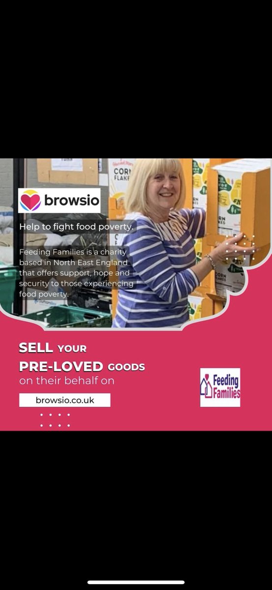 #browsio #charity #buysellsupport #foodpoverty #goodcause #preloved #onlinecharityshop #fightpoverty #fightfoodpoverty support @feedingfamilies1 by selling your pre-loved goods on Browsio