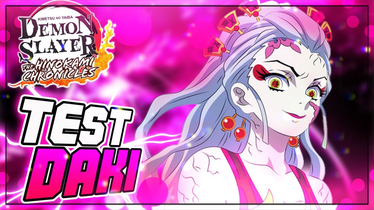ShodaimeTV's tweet photo. Aujourd'hui, nouveau personnage disponible sur #DemonSlayer, c'est parti pour le #Test de #Daki !

⬇️⬇️⬇️⬇️⬇️

▶️ https://t.co/GBoT5rEZyj https://t.co/4v5zPONrWN
