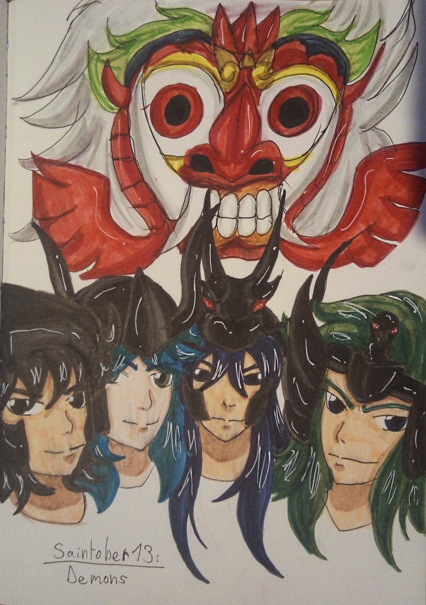 GoldflamKuroryu's tweet photo. Day thirteen
Demons !
With the Black Saints and Guilty !!
@stsaintober
#saintober #saintober2022 #inktober #saintseiya #Black #blacksaint #Guilty #Demon #dessin #draw #drawing https://t.co/9Dh4JeEquN