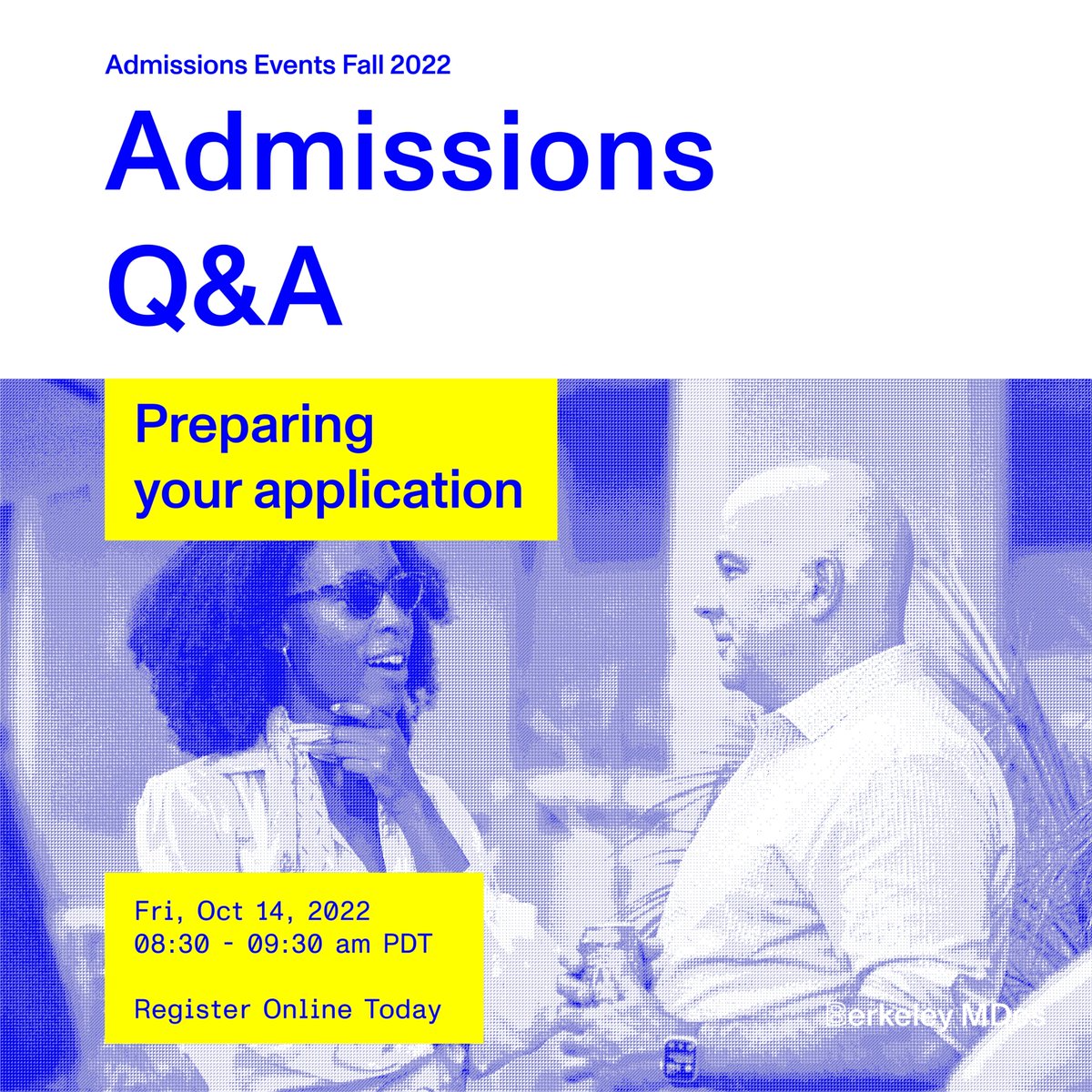 The applications for graduate admission to join Berkeley Master of Design in Fall 2023 are open! Discover our tips and insights into the application process.
RSVP here: tinyurl.com/4zhjbfmd
#mdes2023
#berkeleymdes
#ucberkeley