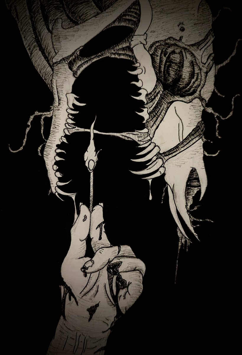 Deer_guys_art's tweet photo. "DESPAIR BE UPON YE,
DARKNESS FALLS..."
Inktober Day 8- Match
#ink #inktober #inktober2022 #inktober2022day8 #inktobermatch #horror #horrorart https://t.co/WhHzfKlBhV