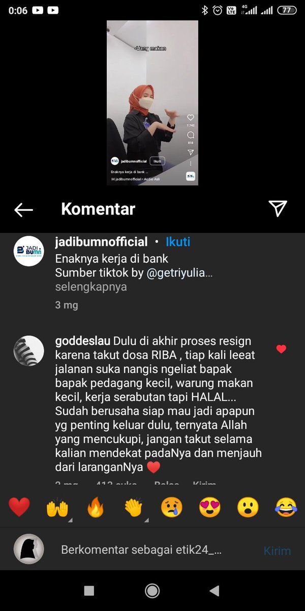 MasyaAllah, tidak mudah memang melakukannya. Namun, percayalah bahwa rezeki sudah tertakar dan tidak akan tertukar. Tinggal bagaimana kita menjemputnya. Bukan tentang nominal, namun berkahnya. Sesuatu yg berkah akan selalu terasa cukup, jika sebaliknya maka akan terasa cpt habis.