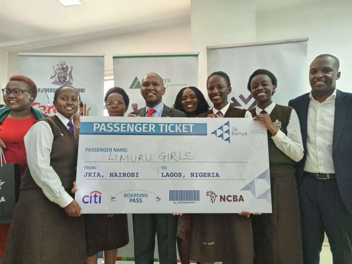UoNDOS_Careers's tweet photo. The @UoNCareerOffice in partnership with @JuniorAch Kenya and @NCBABankKenya today hosted 5 High Schools for a business competition held @uonbi. Limuru Girls emerged the BEST and will proceed to Lagos Nigeria for the Africa Competition. #PromotingInnovation https://t.co/tQzgKdkzLl