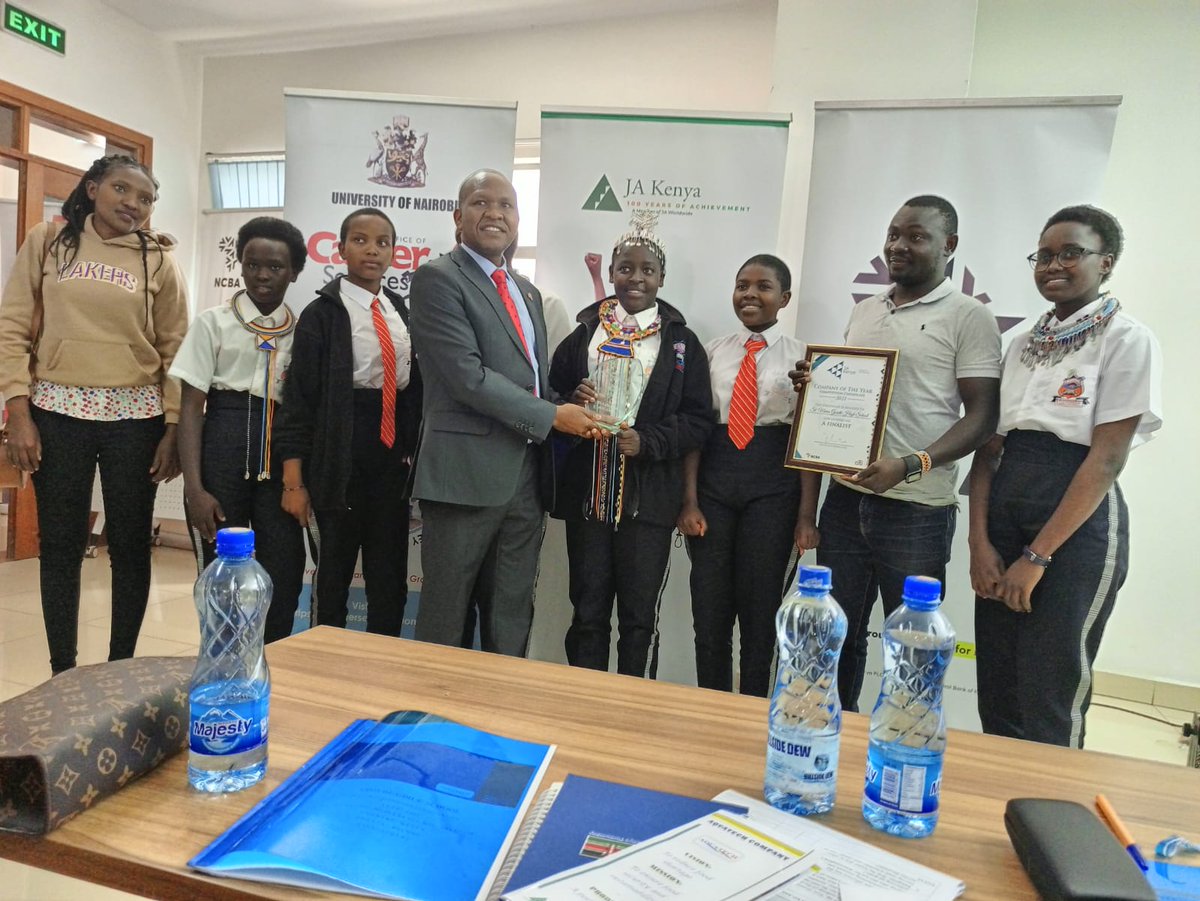 UoNDOS_Careers's tweet photo. The @UoNCareerOffice in partnership with @JuniorAch Kenya and @NCBABankKenya today hosted 5 High Schools for a business competition held @uonbi. Limuru Girls emerged the BEST and will proceed to Lagos Nigeria for the Africa Competition. #PromotingInnovation https://t.co/tQzgKdkzLl