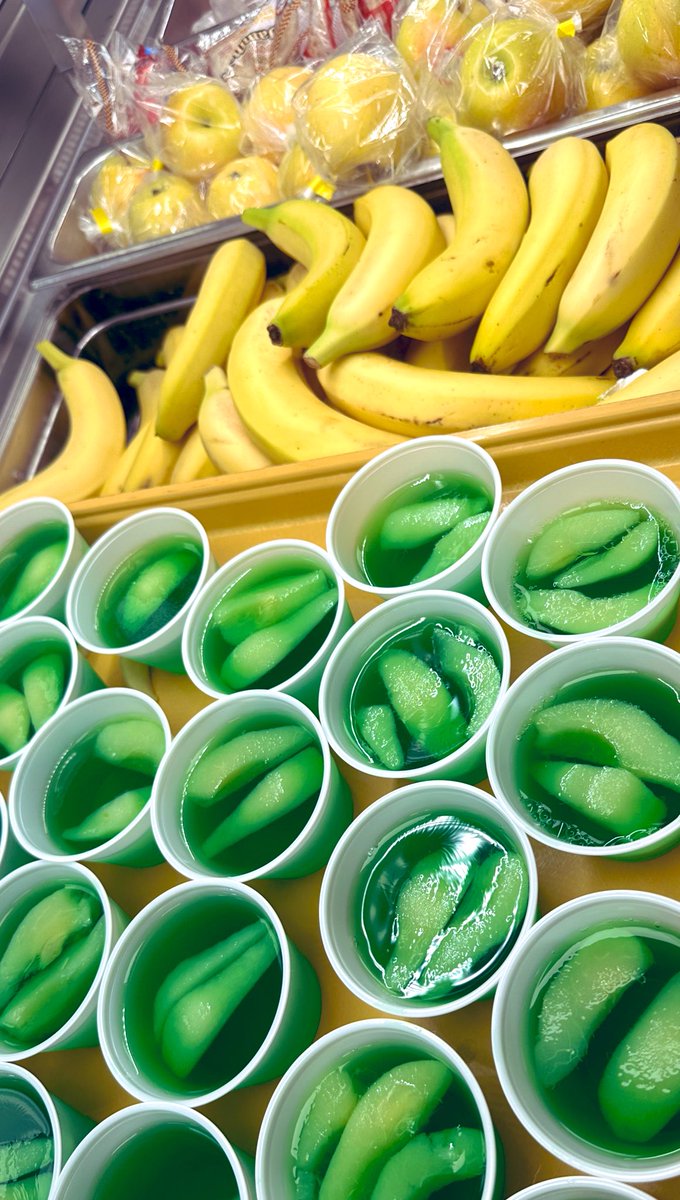 Hoover CNP (@hoovercnp) on Twitter photo Green fruited jello for <a href="/GreenValleyElem/">Green Valley Elem</a> ✌️💚🕶️🪩 🤠#NSLW22 <a href="/BreakForAPlate/">Break for a Plate Alabama</a> <a href="/SchoolLunch/">SchoolLunch</a> <a href="/HooverSchools/">Hoover City Schools</a> #peaceloveschoollunch Green fruited jello for <a href="/GreenValleyElem/">Green Valley Elem</a> ✌️💚🕶️🪩 🤠#NSLW22 <a href="/BreakForAPlate/">Break for a Plate Alabama</a> <a href="/SchoolLunch/">SchoolLunch</a> <a href="/HooverSchools/">Hoover City Schools</a> #peaceloveschoollunch