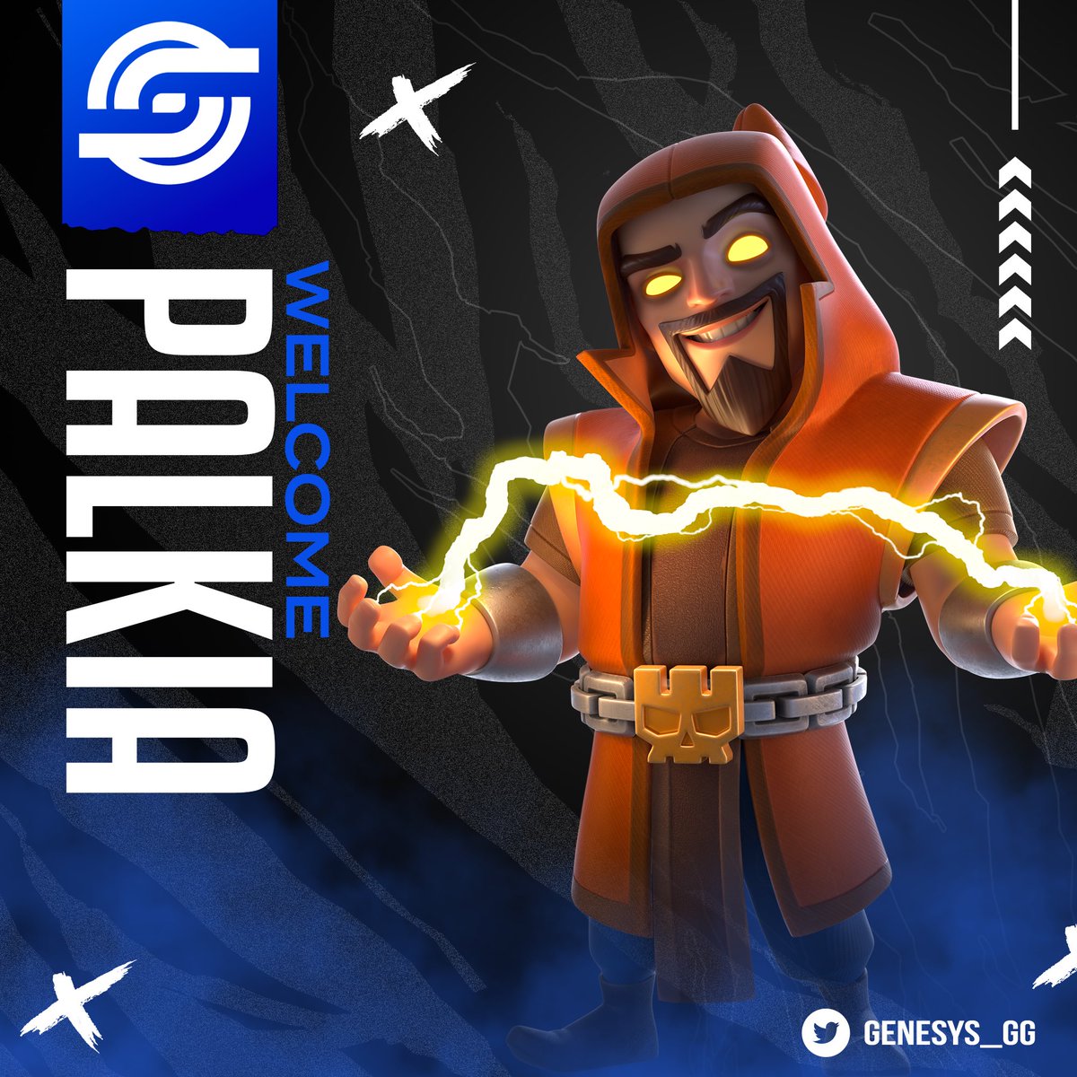 #ClashRoyale | Announcement 

Another new member of the family, another new sponsor. We're proud to welcome <a href="/PalkiaCR/">🦋</a> and we thank him for his trust! 

#EzForGenesys ⚡️