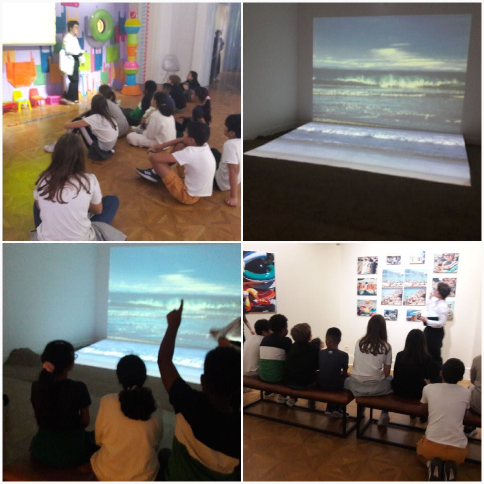 CdiVallergues's tweet photo. Classe option Arts : visite de l’expo Agnès Varda #Malmaison @villecannes. Les élèves ont découvert sa passion pour 🏖la mer,le sable et les 🩴🩴. Ils ont aussi découvert avec ses 📷et 📹 d’époque leur région autrement 😉. 🧑🏻‍🎓👩🏽‍🎓attentifs, curieux et motivés 👏🏼👏🏼👏🏼. 🙏🏼@IsaFBecker https://t.co/kPVdp53wPZ
