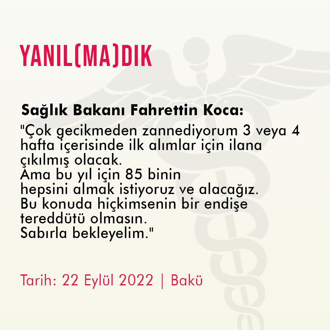 Sağlık Bakanımız <a href="/drfahrettinkoca/">Dr. Fahrettin Koca</a> 'ya güveniyoruz ve güvenimizi tazelemek için verilen atama sözünün gecikmeli de olsa en geç yarın için de tutulmasını talep ediyoruz.

22 Eylül'de verilen 3 haftalık süreç sözü bitti ve adayların tek talebi "KILAVUZ"

FKSüreBitti AtamaVakti