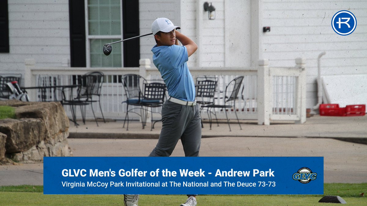 RockUGolf's tweet photo. Andrew Park named the Great Lakes Valley Conference (GLVC) Player of the Week.
Jr. | Lawrence, Kan.
Major: Bio-Medical Engineering (Pre-Med)
Carded scores of 73-73–146
Earns first career Player of the Week Award
Last RU Player of the Week: Alex Graf (3/16/18) https://t.co/vxmbp9uHok