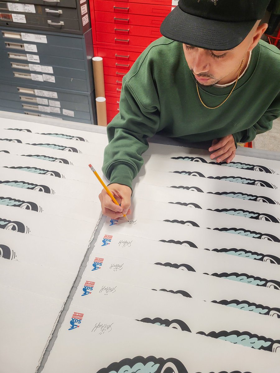 🚨AVAILABLE NOW!🚨 “Southside” by <a href="/sentrock/">😇</a> is now LIVE. Don’t miss out on this limited edition signed print🔥⚾

"Southside" by Sentrock
24” x 18”
Edition of 40
7 Color Screen Print 160 lb. Mohawk Bright White
Hand Deckled Edges
Signed and numbered
Printed by Fugscreens Studio