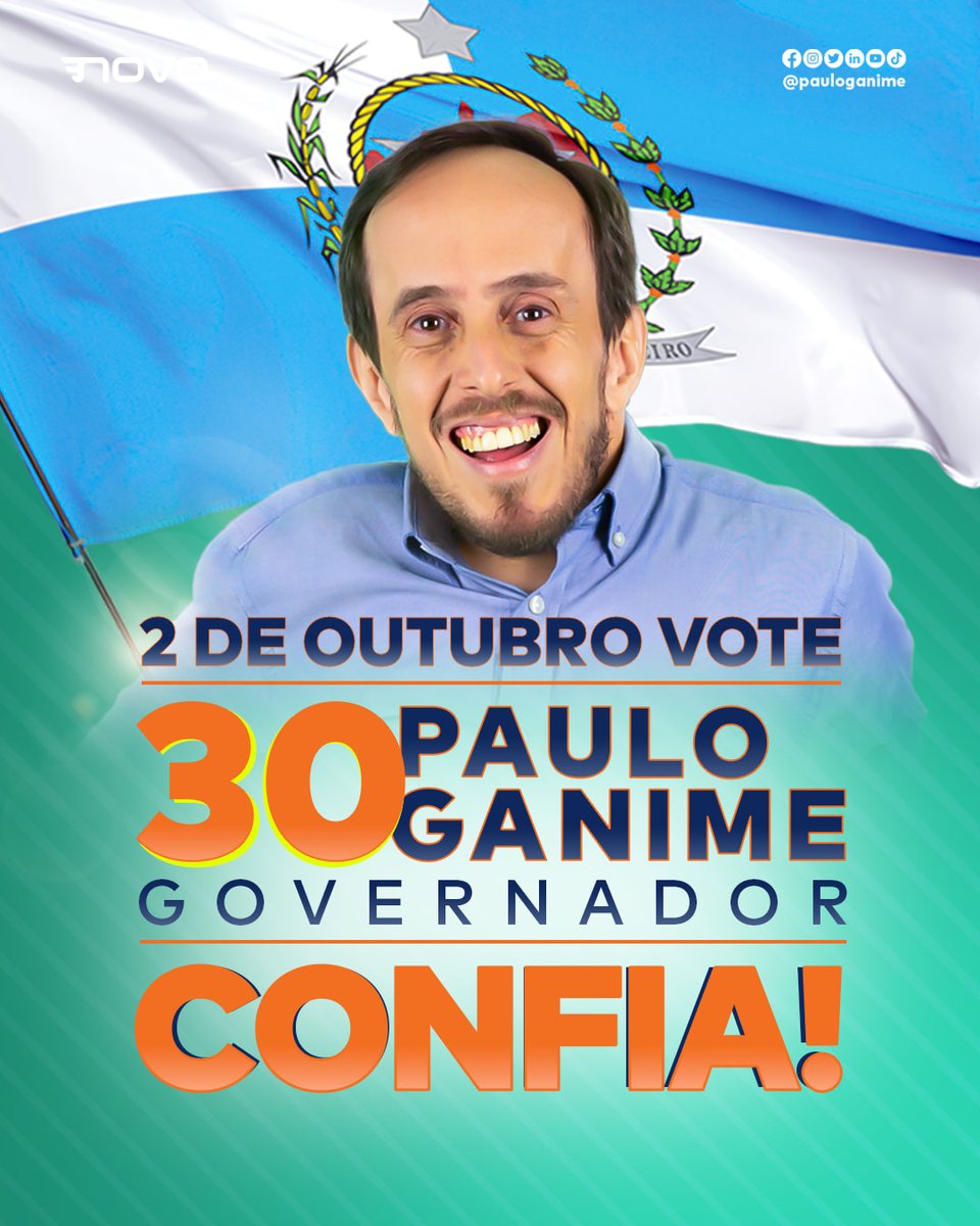 pauloganime's tweet photo. Vamos eleger uma bancada forte e competente para mudar o Brasil! 👍

E para governador do RJ, a  ÚNICA opção é GANIME 3️⃣0️⃣!
Vamos juntos! 👊

#voteGanime30 #GanimeGovernador #Ganime30 #riodejaneiro https://t.co/ctgFE9sEa7