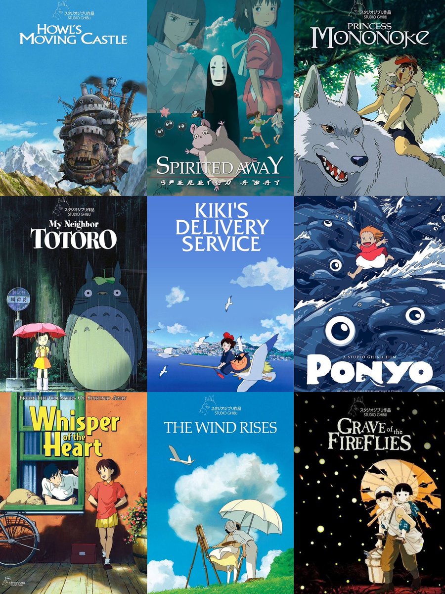 anime aesthetics on X: Amazing Ghibli's movie worth watching