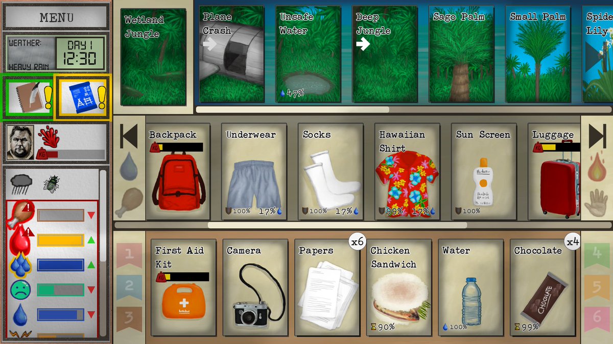 Doing inventory after your plane crashed in the jungle. #CardSurvival

store.steampowered.com/app/1694420/Ca…

#screenshotsaturday #indiedev #indiegames #survival