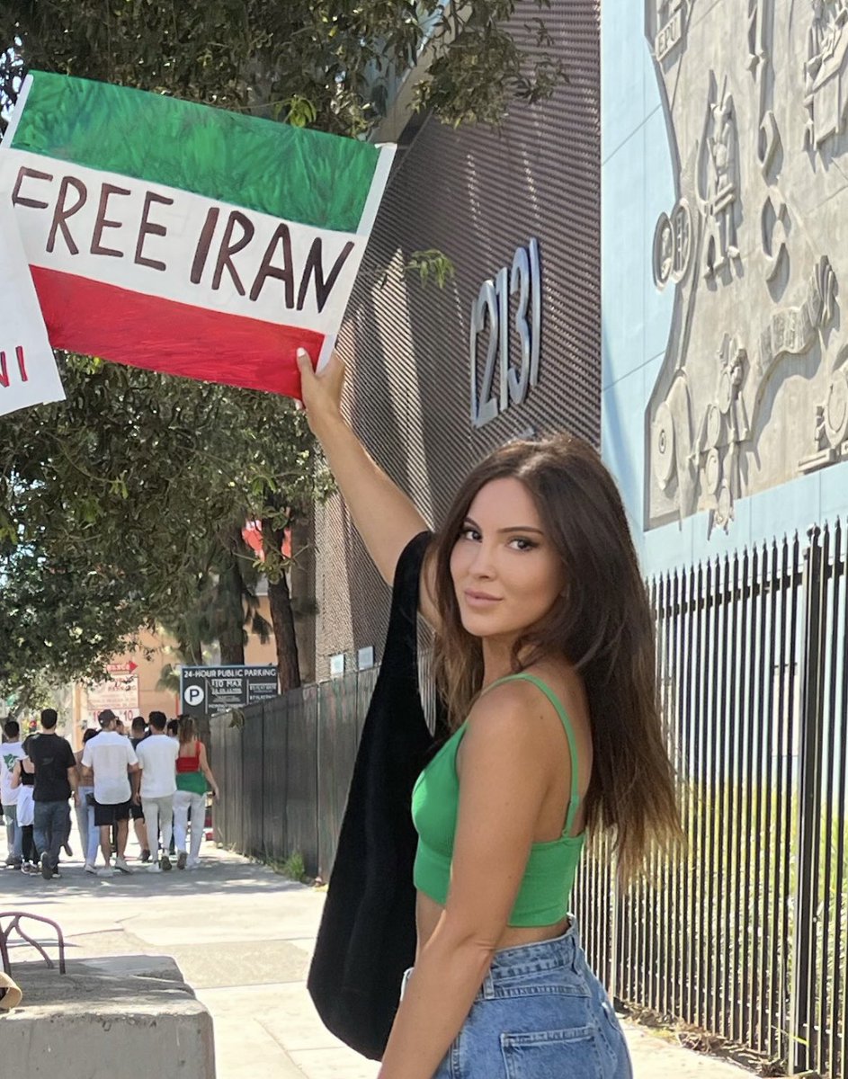 Joining tens of thousands in Los Angeles for #Iran in the name of #MahsaAmini
